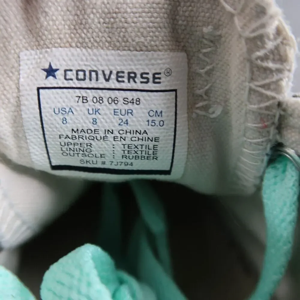 Converse Shoes Toddler 8 Sneakers Chuck Taylor All Star Canvas Casual Baby Kids